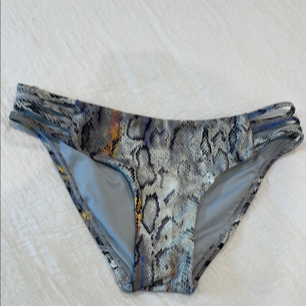 RACHEL Rachel Roy Snake Print Bikini Bottom